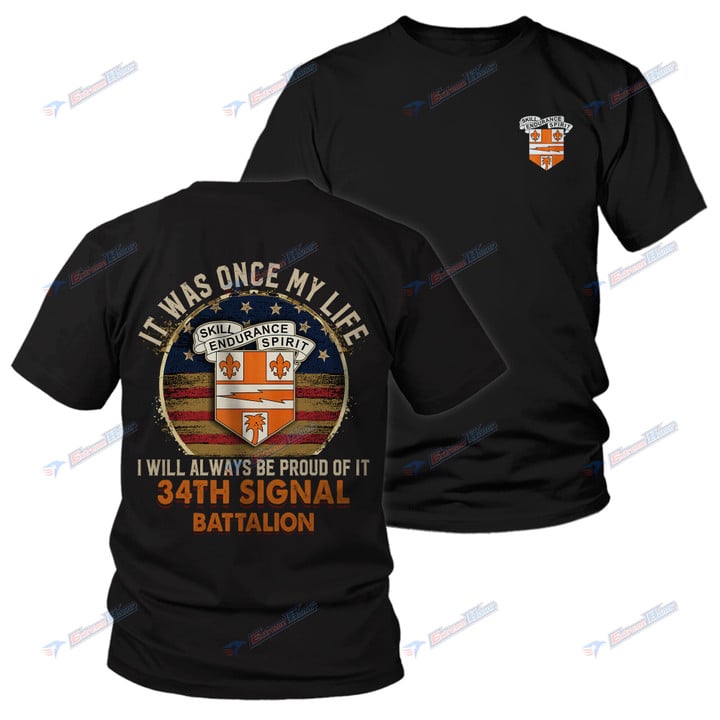 34th Signal Battalion - Men's Shirt - 2 Sided Shirt - PL8 -US