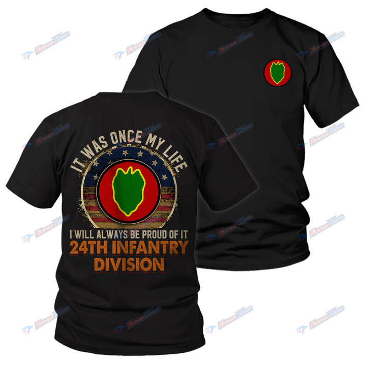 24th Infantry Division - Men's Shirt - 2 Sided Shirt - PL8 -US