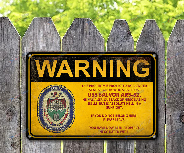 USS Salvor (ARS-52) - Warning - ME2 - US