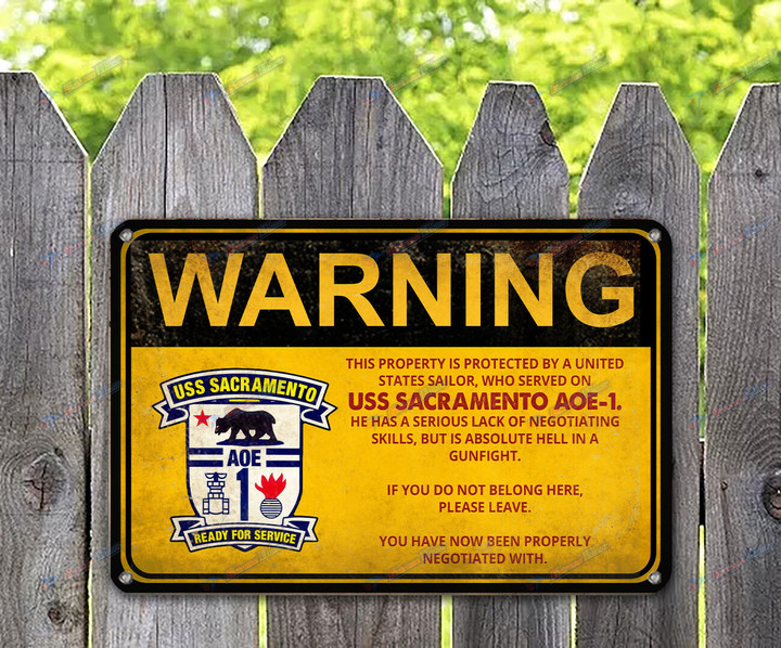 USS Sacramento (AOE-1) - Warning - ME2 - US