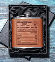 USS Macdonough (DDG-39) - Steel Hip Flask - WI2 - US