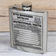 37th Engineer Battalion - Steel Hip Flask - WI2 - US