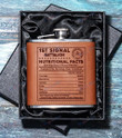1st Signal Battalion - Steel Hip Flask - WI2 - US
