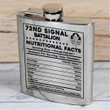 72nd Signal Battalion - Steel Hip Flask - WI2 - US