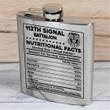 112th Signal Battalion - Steel Hip Flask - WI2 - US