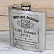 Personalized USS Dubuque (LPD-8) - Steel Hip Flask - WI1- US