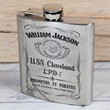 Personalized USS Cleveland (LPD-7) - Steel Hip Flask - WI1- US