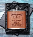 Personalized USS Tortuga (LSD-46) - Steel Hip Flask - WI1- US