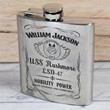 Personalized USS Rushmore (LSD-47) - Steel Hip Flask - WI1- US
