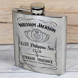 Personalized USS Philippine Sea (CG-58) - Steel Hip Flask - WI1- US
