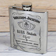 Personalized USS Shiloh (CG-67) - Steel Hip Flask - WI1- US