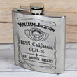 Personalized USS California (CGN-36) - Steel Hip Flask - WI1- US