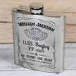 Personalized USS Bagley (FF-1069) - Steel Hip Flask - WI1- US