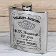Personalized USS Ainsworth (FF-1090) - Steel Hip Flask - WI1- US