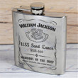 Personalized USS Sand Lance (SSN-660) - Steel Hip Flask - WI1- US