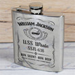 Personalized USS Whale (SSN-638) - Steel Hip Flask - WI1- US