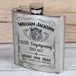 Personalized USS Vogelgesang (DD-862) - Steel Hip Flask - WI1- US