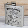 Personalized USS Cavalla (SSN-684) - Steel Hip Flask - WI1- US