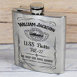 Personalized USS Butte (AE-27) - Steel Hip Flask - WI1- US