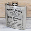Personalized USS Monterey (CG-61) - Steel Hip Flask - WI1- US