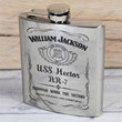 Personalized USS Hector (AR-7) - Steel Hip Flask - WI1- US