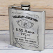 Personalized USS Hawes (FFG-53) - Steel Hip Flask - WI1- US