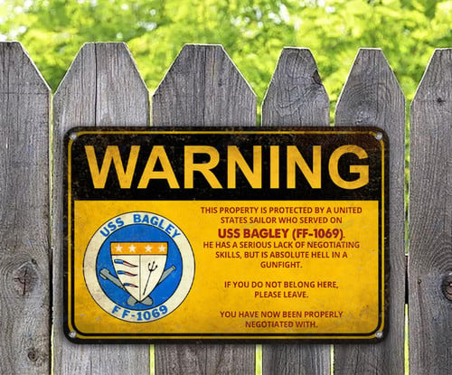 USS Bagley (FF-1069) - Warning
