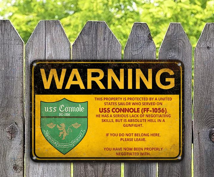 USS Connole (FF-1056) - Warning
