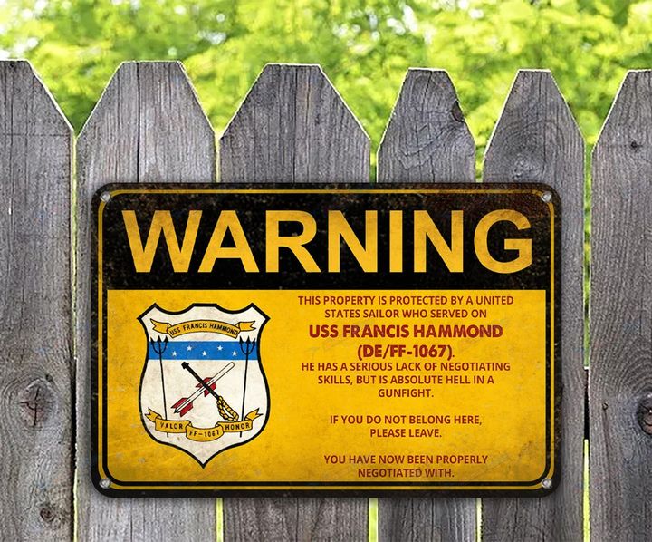 USS Francis Hammond (DE/FF-1067) - Warning