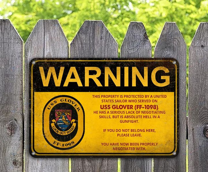 USS Glover (FF-1098) - Warning