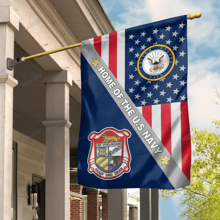 USS Vogelgesang (DD-862) - Flag