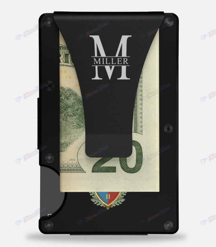 Personalized 8th Engineer Support Battalion - RFID - Blocking Metal Wallets -WL1
