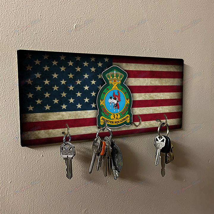 32nd Tactical Fighter Squadron - Wall Key Holder - MT1