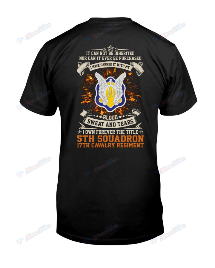 5th Squadron, 17th Cavalry Regiment - T-Shirt - TS8 - US