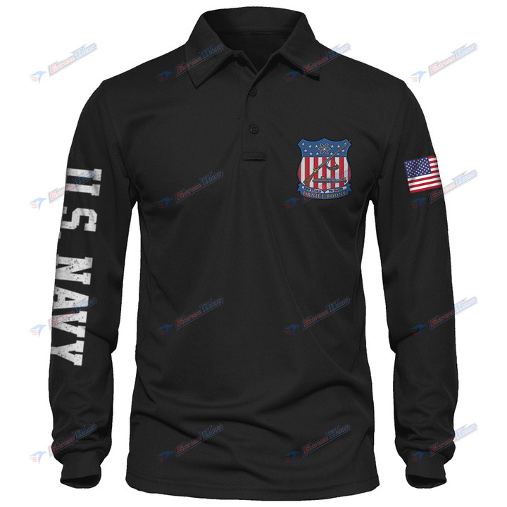 USS Daniel Boone (SSBN-629) - Men's Polo Shirt Quick Dry Performance - Long Sleeve Tactical Shirts - Golf Shirt - PL4 -US