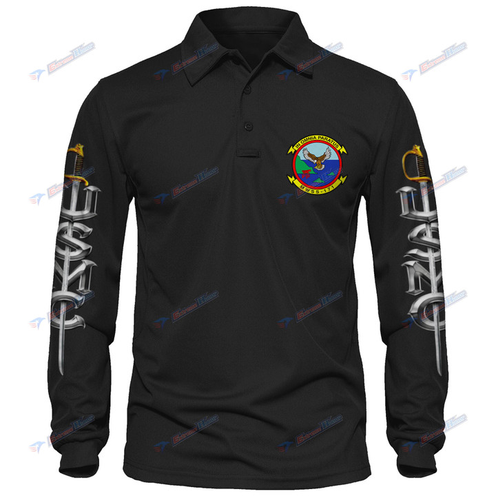 MWSS-171 - Men's Polo Shirt Quick Dry Performance - Long Sleeve Tactical Shirts - Golf Shirt - PL7 -US
