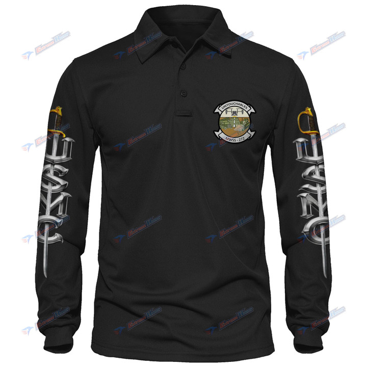 MWSS-272 - Men's Polo Shirt Quick Dry Performance - Long Sleeve Tactical Shirts - Golf Shirt - PL7 -US