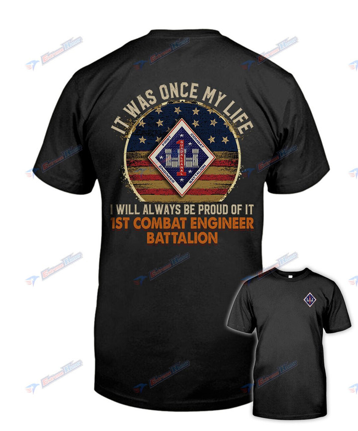 1st Combat Engineer Battalion - Men's Shirt - 2 Sided Shirt - PL8 -US