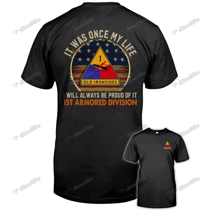 1st Armored Division - Men's Shirt - 2 Sided Shirt - PL8 -US
