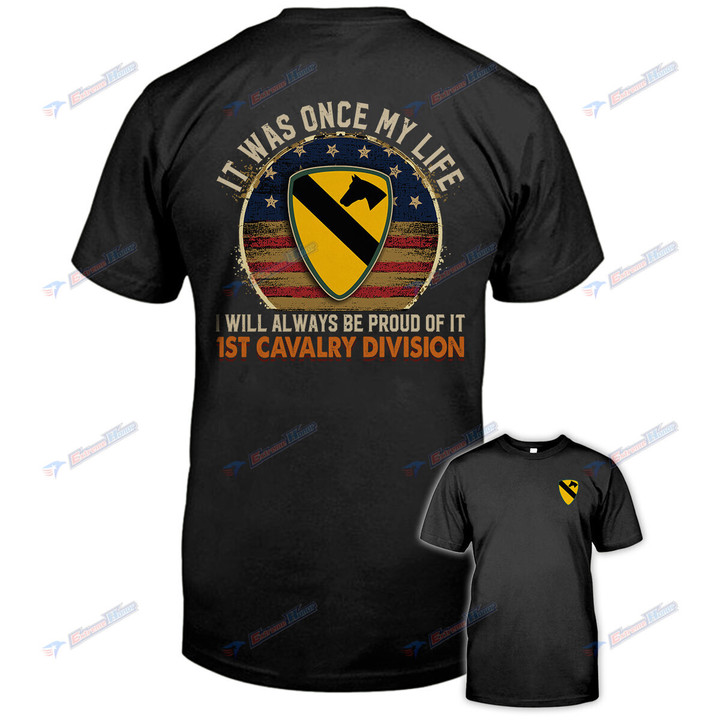 1st Cavalry Division - Men's Shirt - 2 Sided Shirt - PL8 -US