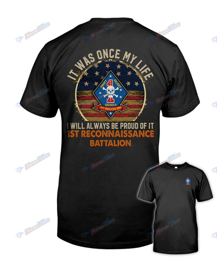 1st Reconnaissance Battalion - Men's Shirt - 2 Sided Shirt - PL8 -US