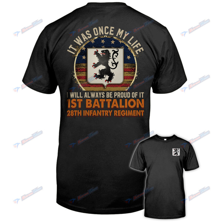 1st Battalion, 28th Infantry Regiment - Men's Shirt - 2 Sided Shirt - PL8 -US