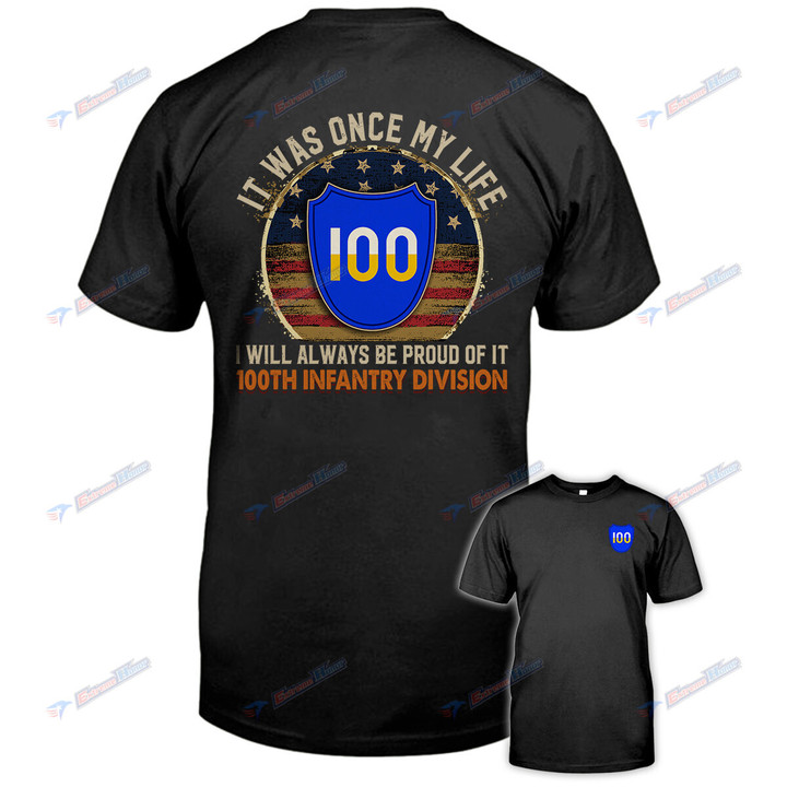 100th Infantry Division - Men's Shirt - 2 Sided Shirt - PL8 -US