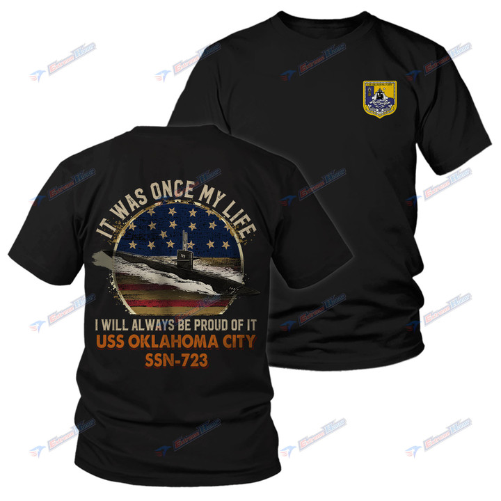 USS Oklahoma City (SSN-723) - Men's Shirt - 2 Sided Shirt - PL8 - US