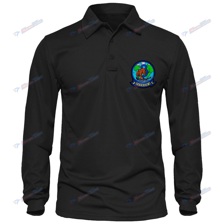 VP-8 - Men's Polo Shirt Quick Dry Performance - Long Sleeve Tactical Shirts - Golf Shirt - PL9 -US