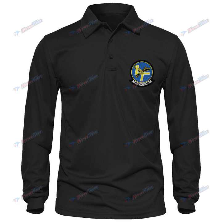 VP-62 - Men's Polo Shirt Quick Dry Performance - Long Sleeve Tactical Shirts - Golf Shirt - PL9 -US