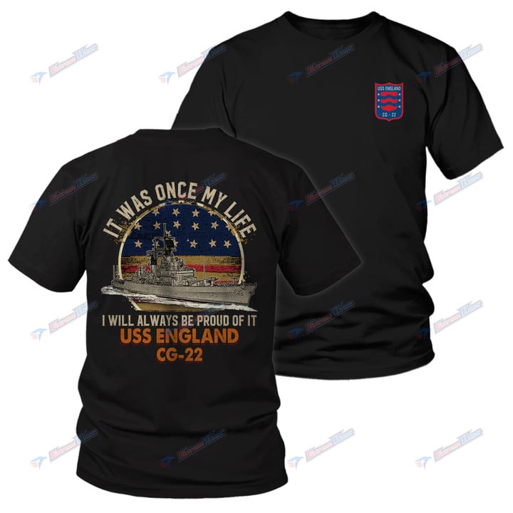 USS England (CG-22) - Men's Shirt - 2 Sided Shirt - PL8 - US