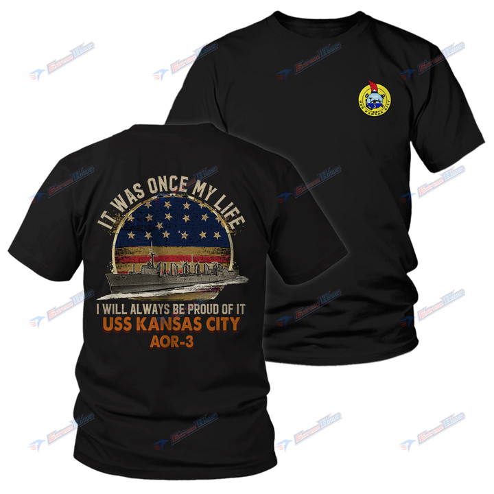 USS Kansas City (AOR-3) - Men's Shirt - 2 Sided Shirt - PL8 - US