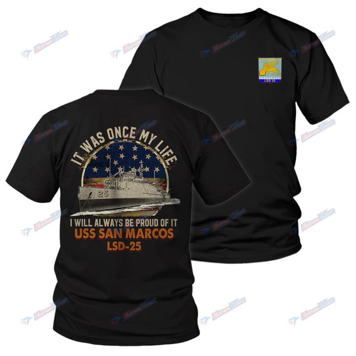 USS San Marcos (LSD-25) - Men's Shirt - 2 Sided Shirt - PL8 - US