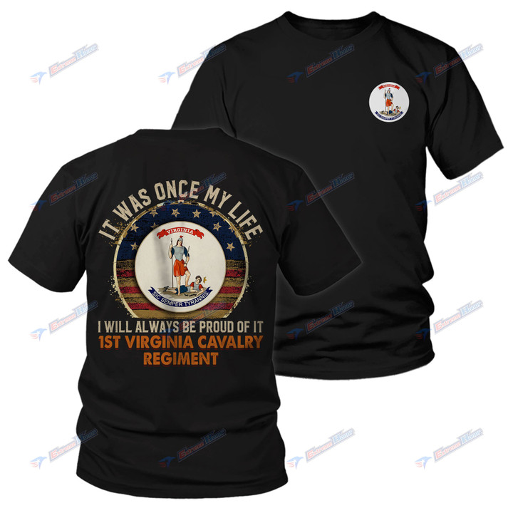 1st Virginia Cavalry Regiment - Men's Shirt - 2 Sided Shirt - PL8 - US